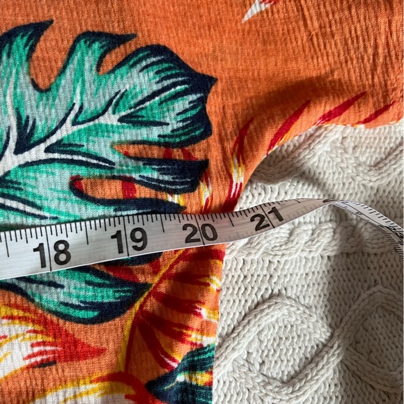 French Laundry Tropical Short Sleeve Summer Blouse Women’s Size Medium - Picture 11 of 14